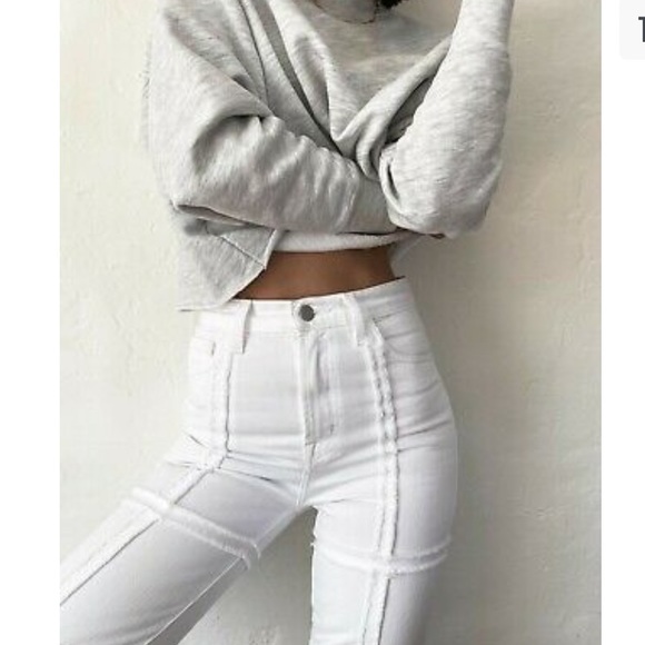 J Brand Denim - J BRAND Women’s White Off-The-Grid Jules High-Waist Ankle Straight-Leg Jeans NWT